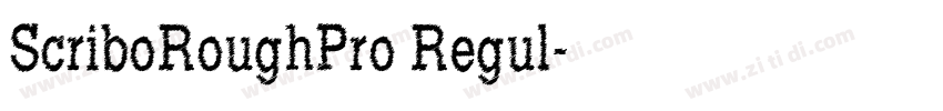 ScriboRoughPro Regul字体转换
